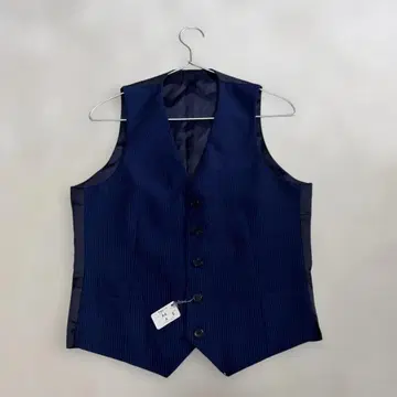 Canbeat 남성용 수트 베스트 네이비 스트라이프 A4