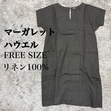 [새상품급/마가렛호웰] 원피스/린넨/그레이/일본제
