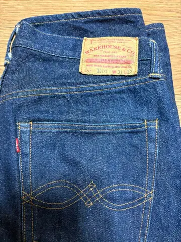 WAREHOUSE & CO. 1101 스트레이트 데님 W31