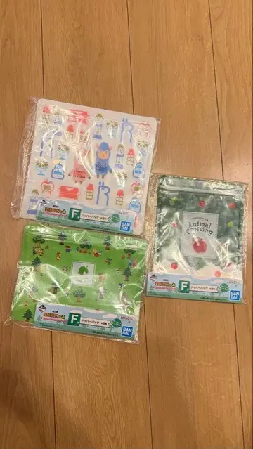 동물의 숲 F상 지퍼백 3종 세트