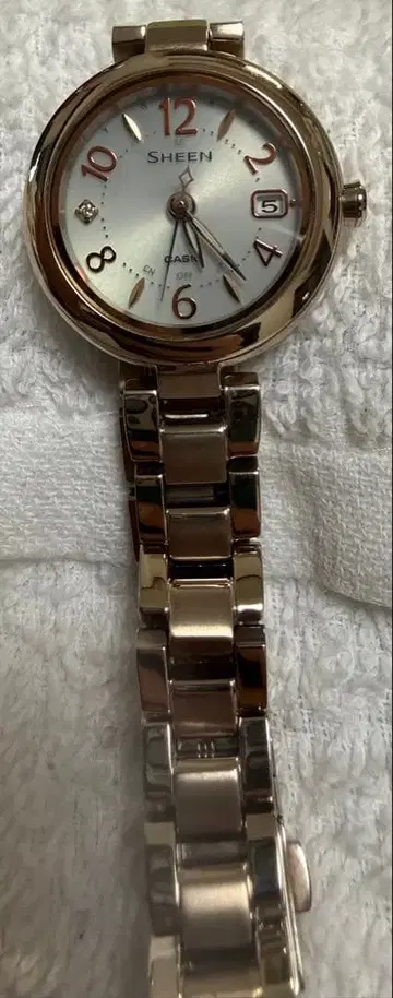 [ 새상품급 ] 카시오 SHEEN SHW-7100TCG 여성용 시계