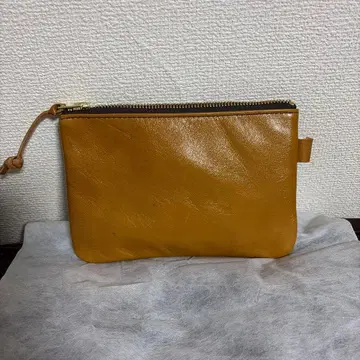 Y2LEATHER 가죽 파우치 카멜 미사용 새상품