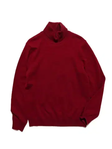 [캐시미어 100%] 유니클로 터틀넥 니트 보르도 L