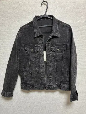 남성용 데님 자켓 M 블랙