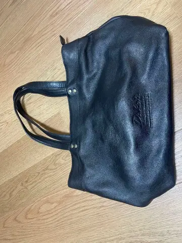 블랙 가죽 토트백 Dakota