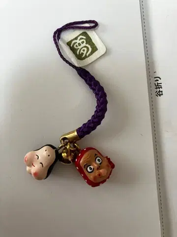 레어! 횻토코 오카메 스트랩 근부 민예품 행운의 물건