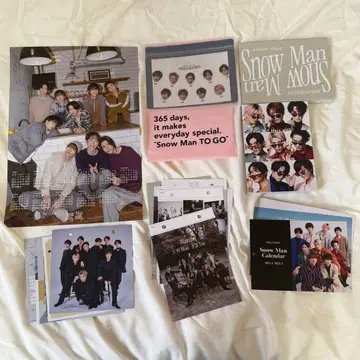 SnowMan 달력 묶음 판매 포스터 표지