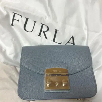 FURLA 메트로폴리스 숄더백 블루 그레이