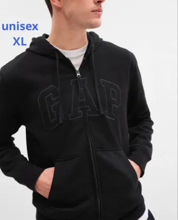 [새상품] unisex GAP 로고 집업 후드티 XL