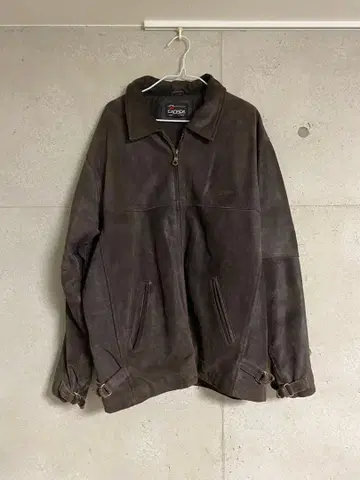 Canada Goose 다크 브라운 스웨이드 가죽 자켓