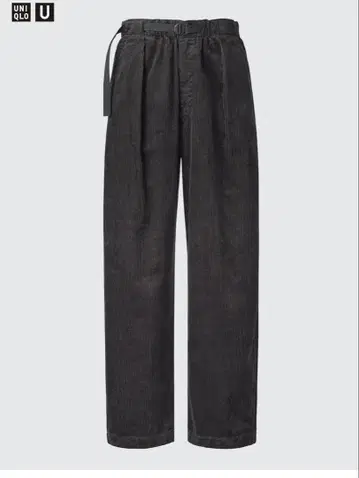 UNIQLO u 코듀로이 턱 와이드 팬츠