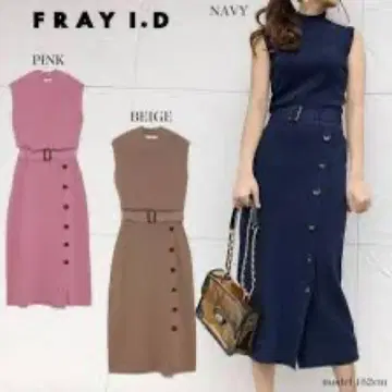 봄/여름 성인 핑크 고급스러운 니트 롱 원피스