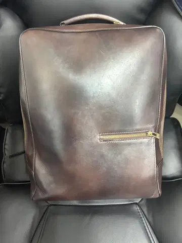 마더하우스 앤티크 스퀘어 백팩 브라운