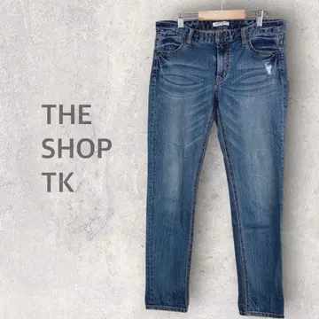 [더 샵 티케이] 데님 팬츠 L 데미지 가공 청바지 코튼