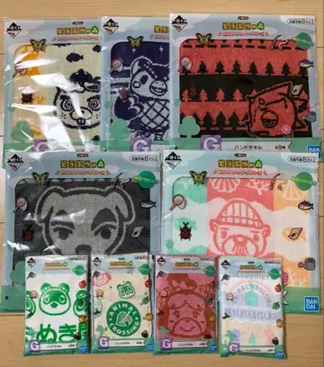 제일복권 동물의 숲 G상 핸드 타월 컴플리트