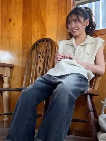 TOWNCRAFT 더 폭스 컬렉션 니트 베스트 사쿠라이 유이