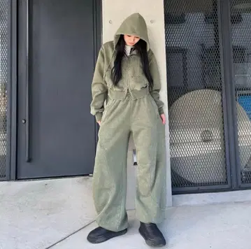 hth 빈티지 로고 지퍼 후디 상하의 셋업