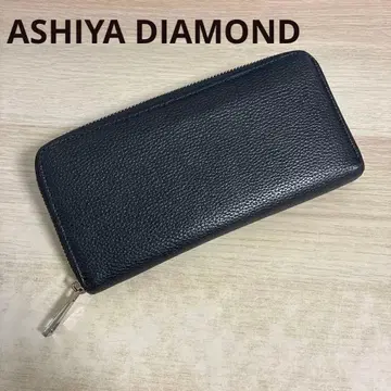 ASHIYA DIAMOND 아시야 다이아몬드 천연 가죽 장지갑 블랙