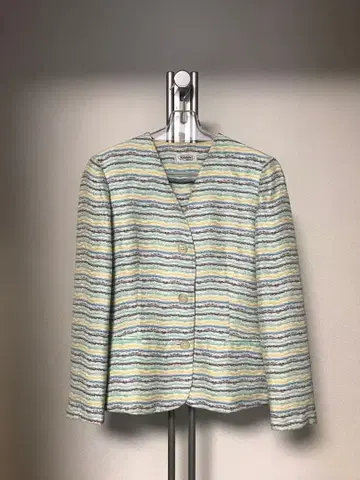 MISSONI DONNA 스트라이프 노카라 자켓