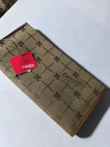 Cavalli 체크 무늬 가죽 장지갑