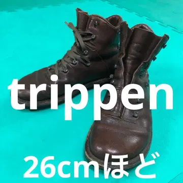 하자품 trippen 부츠 사이즈 41 약 26cm 브라운 트리픈 부츠