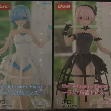 ROUND1 렘 라무 새장 드레스 피규어 세트