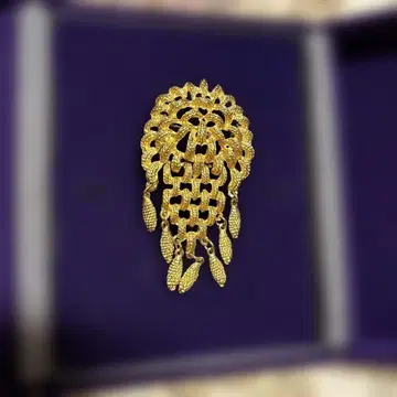 쇼와 레트로 빈티지 골드 브로치 흔들리는 참 포함 앤티크