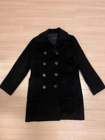 [ 구제 의류 여성용 ] MAPLE CREEKS 울 롱 코트 블랙 F