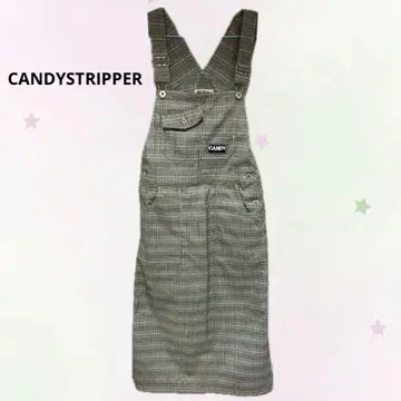 CANDY STRIPPER 오버롤 스커트 원피스