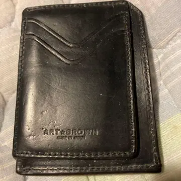 ART+BROWN 블랙 접이식 지갑 일본제