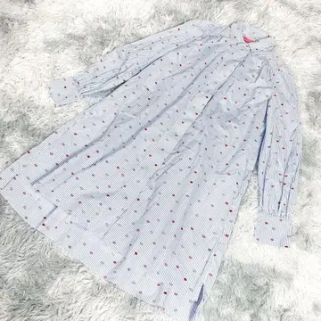 케이트 스페이드 뉴욕 LIPS STRIPE SHIRTDRESS