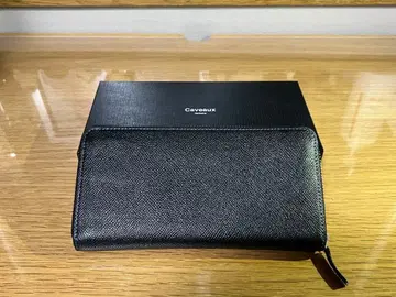 Caveaux (카보이) 장지갑 블랙/보르도