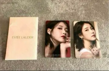ESTEE LAUDER 아이유 타렌트 카드 트레이딩 카드 2장 세트