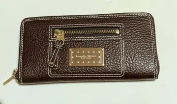 사만다 타바사 쁘띠 초이스 장지갑 브라운 라운드 지퍼