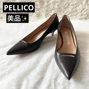 새상품급 PELLICO 펠리코 아네리 펌프스 슬릿 브라운 가죽