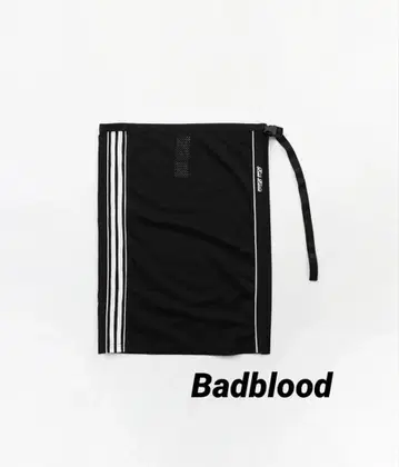 Badblood 랩스커트 블랙 레이어드 랩 스커트 Y2K