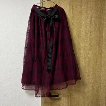 엑시즈팜 원피스 M 스커트 오선보 피아노 건반 튤