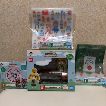 제일복권 동물의 숲 느긋하고 자유로운 탁상시계 라스트 원상 덤 포함