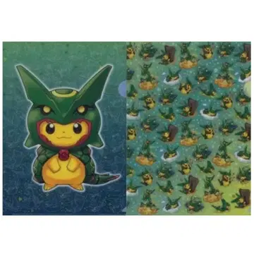 포켓몬 레쿠자 판초 클리어 파일 2장 세트