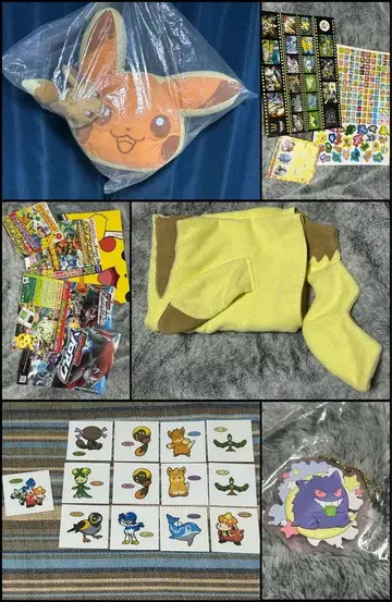 포켓몬 피카츄 쿠션 겐가 러버 스트랩 타월 씰 외