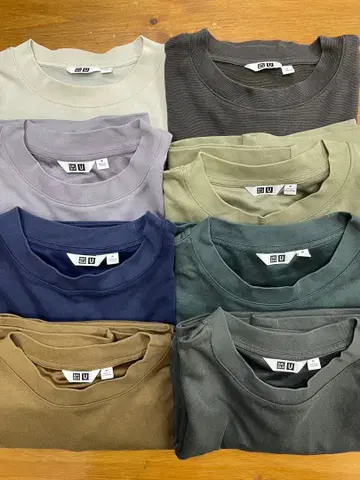 유니클로 U 에어리즘 코튼 오버사이즈 T셔츠