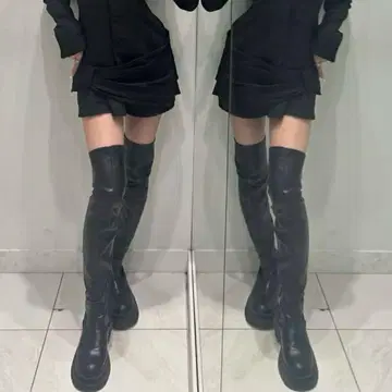 새상품 ZARA 니하이 부츠