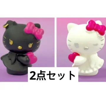 한국 한정판 키티 50주년 손가락 인형 피규어 천사 악마