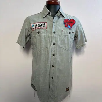 토이즈 맥코이 direct connection HEMI 반팔 셔츠 그레이