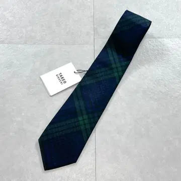 [ 미사용 ] TAKEO KIKUCHI 글렌워치 실크 넥타이 8cm