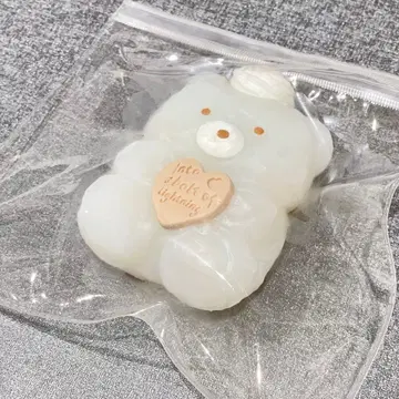 스퀴즈 주물주물 가루 묻은 곰