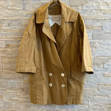 ERIKA CAVALLINI 브라운 더블 브레스트 코트