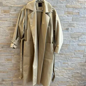 GALLEGOS DESPORTES 베이지 롱 코트 S