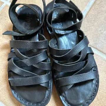 trippen 트리픈 Nepal 가죽 앵클 스트랩 샌들 38