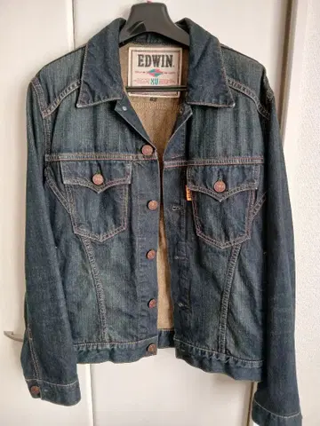 EDWIN 다크 블루 데님 자켓
